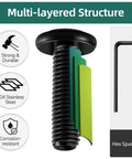 Beefy 20 Pack M6 1.0 X 45mm Flat Head Socket Cap Screws 304 Stainless Steel Black Zinc Plated Fully Threaded M6 Bolts