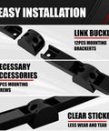 Storage Organizer Tool Holder Set With Six Magnetic Tool Bars And One Wrist Magnetic Holder accessories shown, including brackets and screws.