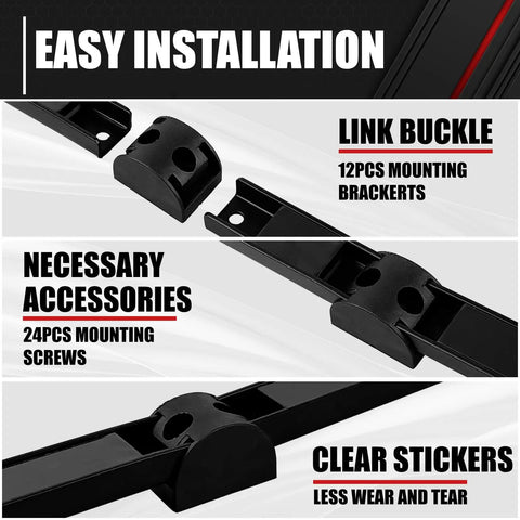 Storage Organizer Tool Holder Set With Six Magnetic Tool Bars And One Wrist Magnetic Holder accessories shown, including brackets and screws.