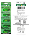 Front and back packaging of Long Lasting 12 Volt A23 23A Alkaline Batteries 5 Pack For Remote Controls Key Fobs Alarm Sensors And Toys