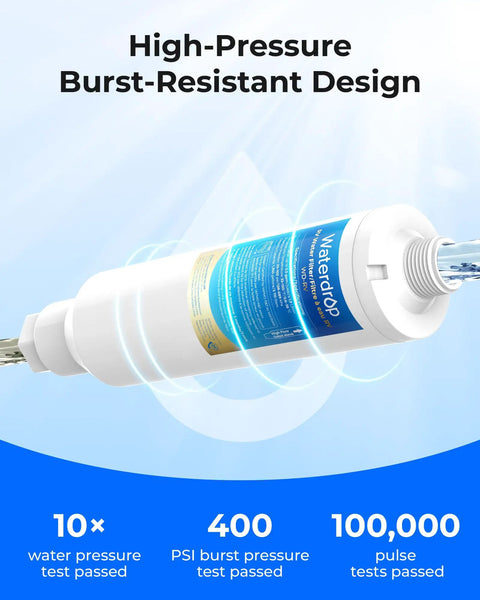 RV Inline Water Filter NSF Certified Reduces Chlorine Bad Taste And Odor With KDF And GAC Filtration high-pressure design