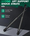 Nissan Sentra Trunk Lift Support Shocks Replacement 2007 2008 2009 2010 2011 2012 Heavy Duty Gas Struts black double tube