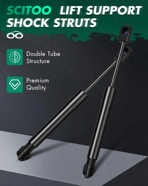 Nissan Sentra Trunk Lift Support Shocks Replacement 2007 2008 2009 2010 2011 2012 Heavy Duty Gas Struts black double tube