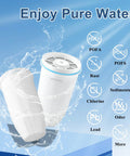 Product image of Water Filter Replacement for Z Ero Water Pitchers and Dispenser Pack of 2 With Easy Install 0 TDS Premium Filtration showing water filters with contaminants list.