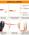 Installation guide for Must Have Waterproof Automotive Electrical Connectors Kit 1 To 6 Pin Set With Ratcheting Crimper Pliers