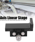 Ultra Precise Linear Stage Manual Sliding Table Made From Lightweight Aluminum Alloy ZDTLS80 with Knob, optical equipment background