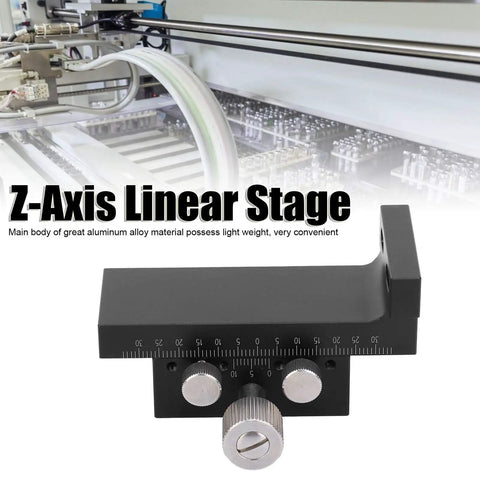 Ultra Precise Linear Stage Manual Sliding Table Made From Lightweight Aluminum Alloy ZDTLS80 with Knob, optical equipment background