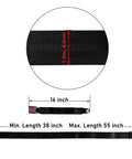 Two Point Universal Seat Belt Harness Kit For Go-Karts, Club Carts And Golf Carts, Adjustable 54-Inch Webbing, Black, Includes Installation Screws, Set Of 4, Easy Install, Heavy Duty Safety Restraint
