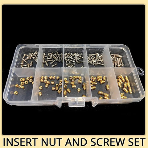 Top Shelf M2.5 Brass Threaded Inserts And Stainless Steel Screws Kit Heat Hot Melt Knurled Embedment Set For 3D Prints And Diy Mods Zero Hassle Setup Rock Solid Hold Boss Grade Metal Fasteners