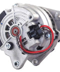 110A Alternator Upgrade For Your Classic Austin Healey Jensen Marina Lotus Esprit Elite Eclat 1970 1984 Lucas Compatible Replaces 43 Amp With Wiring Kit Included, showcasing the front view of the alternator.