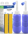 Two Pack Portable Bidet For Toilet 450ml Handheld Travel Bidet High Pressure Leakproof Personal Hygiene Bottle Kit