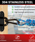 304 Stainless Steel Pad Eye Hooks Set Of 8 For Ceiling Hammock Swing And Plant Hangers Rugged Heavy Duty M5 Marine Hardware