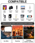 Image showcasing compatible devices for Road Warrior 400W Car Power Inverter 12V To 110V AC Adapter With 65W USB C Fast Charging Port.