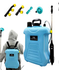 4 Gallon Electric Backpack Sprayer With Telescopic Wand And Four Nozzles, Battery Powered Garden Sprayer For Lawn Care