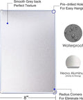 Back view of Oil Only Metal Sign 8x12 inch showing pre-drilled holes, waterproof texture, and heavy-duty aluminum material.