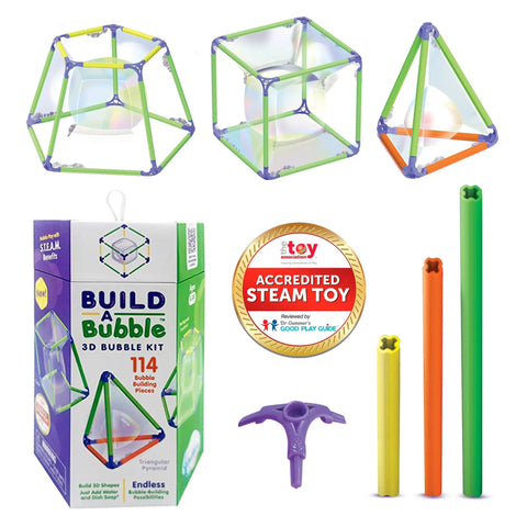 3D Bubble Maker Kit For Kids 8 And Up A Totally Dope Hands On Screen Free STEM Building Toy With 57 Pieces on display