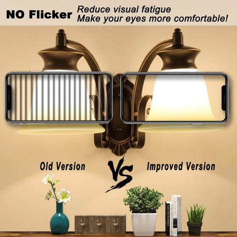 Comparison of old vs improved chandelier lighting, highlighting features of G9 LED Bulbs Dimmable 3W Replacement For 20W To 30W Halogen