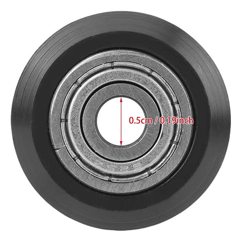 Beefy 5mm Bore Wheel Set With 625 Bearing Pulleys For CNC And 3D Printer Sliding Gates Double Bearing Durable POM Construction