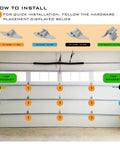 Installation guide for Heavy Duty 14 Gauge Garage Door Hinge and Roller Bracket Tune Up Kit with 6200ZZ bearings on 7 foot doors