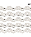 Heavy Duty Figure Eight Table Connectors, Rock Solid Iron Desk Clips for tightening wood furniture assembly, 20 pack