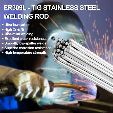 ER309L 3 By 32 Inch TIG Welding Rod 39 Inch Stainless Steel Filler Wire 2 Lb Boxed Portable Weld Wire for Industrial