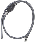 Universal Marine Fuel Line Kit with Six Foot Three Eighths Inch Hose, tank fitting, sprayless connector, primer bulb, for boats and yachts