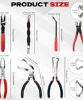 Electrical Disconnect Pliers Kit For Cars Trucks And SUVs Must Have Pro Grade 10 Piece Comprehensive Tool Set size chart