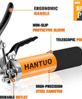 Heavy Duty 8000 PSI Grease Gun Kit With Quick Release Coupler And One Hand Friendly Ergonomic Grip, steel canister, non-slip sleeve
