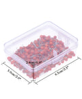 Top Shelf Office Upgrade Supercharge Your Daily Workflow With This Assorted 300 Piece Map Tack Set featuring red push pins in clear container.