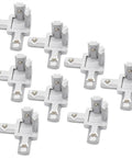 Smooth Operator Zinc Alloy Corner Braces Plus Shelf Brackets, eight heavy duty brackets for T Slot aluminum framing.