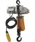 Electric Hoist For One Ton Load, Nine Point Eight Feet Lift, 110V Power, Remote Control With Emergency Stop, heavy lifting chain and hooks