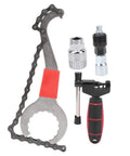 All In One 3-In-1 Bike Repair Tool Set With Chain Wrench Puller Bottom Bracket Tool And Chain Cutter For Mountain And Road Bikes