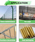 Hog Ring Kit With Heavy Duty Pro Grade Straight Pliers, 285 Pieces Galvanized Hog Rings for fencing, pet cage, and packaging.