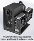 External Egpu Dock Station Thunderbolt 3 4 Usb4 40gbps Gaming Graphics Card Enclosure back view showing dual fans and ports