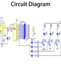Detailed circuit diagram for Beginner Friendly Soldering Practice Kit With 150 Electronic Components For Hands On Electronics Training.