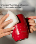 Handwashing Grab This Solid Self Heating Coffee Mug To Keep Your Morning Sips Piping Hot With Smart Temperature Controls And A Ridiculously Long Battery Built From Premium Stainless Steel For Office Or Travel Cherry Red.