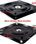 Comparison of 6.25 Inch Bar Stool Swivel Plate Replacement With Beefy Heavy Duty Square Swivel Mechanism, 2mm vs 1mm thickness