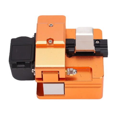 Pro Grade Optical Fiber Cutter Kit 3 In 1 Fixture With Tungsten Blades For Telecom Techs Aluminum Body Top View