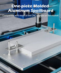 3018 ProVer V2 Desktop CNC Milling Machine with one-piece molded aluminum spoilboard close-up view