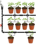 Installed 20 Pack 1/2 Inch Drip Irrigation Barbed End Plug Fittings And End Cap Connectors For 1/2 Inch Tubing 0.520 To 0.650 ID OD Garden Lawn Irrigation System No Fuss Setup in garden