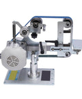 550 Watt Bench Belt Sander Tabletop Variable Speed Grinder showing a sleek design with a powerful motor and belt.