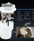 Electric Fuel Pump Module Replacement For Hyundai Sonata And Kia Optima With Sending Assembly Plug And Play 1.6L 2.0L 2.4L Replacement Part High Quality Ready To Install, shown with part numbers