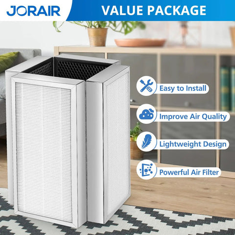 Replacement Filters For MA Series Model 50 Air Purifier 3 In 1 With Activated Carbon No Fuss Easy Tool Free Install 2 Pack