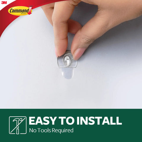 Invisible Mini Decorating Hooks With Strong Adhesive Strips Pack Of Twenty For Fairy Lights And Wall Art Tool Free Installation No Sweat Setup Quick Clean Removal No Drama Hanging