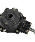 Front view of Beefy Reverse Transmission Gear Box With 720mm Drive Shaft And Differential Housing for 4WD Go Karts ATVs