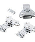 Spring Loaded Butterfly Latches Three Piece Set Stainless Steel Heavy Duty Built To Last Decorative Latches for Wooden Boxes and Toolboxes