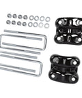 Beefed Up Rear Leaf Spring U Bolt And Plate Kit For 2.5 Inch Wide Springs 8.75 Inch Length, steel hardware set