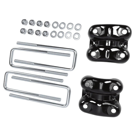 Beefed Up Rear Leaf Spring U Bolt And Plate Kit For 2.5 Inch Wide Springs 8.75 Inch Length, steel hardware set