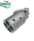 Heavy Duty 2 And A Half Inch Cable Wire Pulling Tool Made From Stainless Steel For Tough Jobs With Rust Proof Lifting Rings, showing side view.