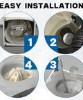 Washer Suspension Rod Kit Beefy Stainless Steel With Quick Return Spring installation steps for Whirlpool Maytag washers